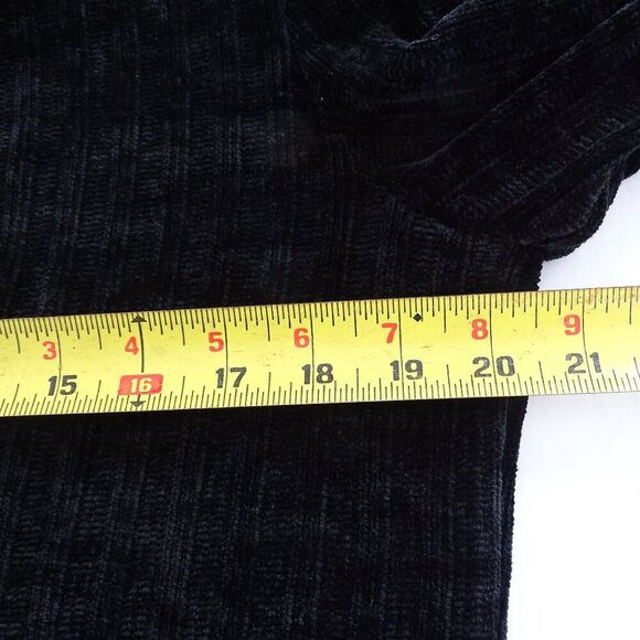 Calvin Klein Black Jacket Open Front Women Size L Plush Textured Long Sleeve - Picture 8 of 10